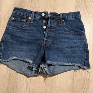 Levi's Dark Blue Jean Shorts